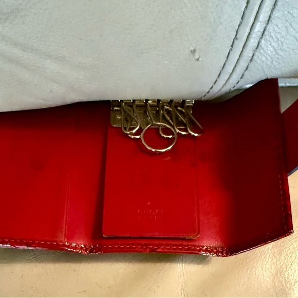 Gucci Key Case leather, Guccissima, Red. Heart Closure - Picture 4 of 8